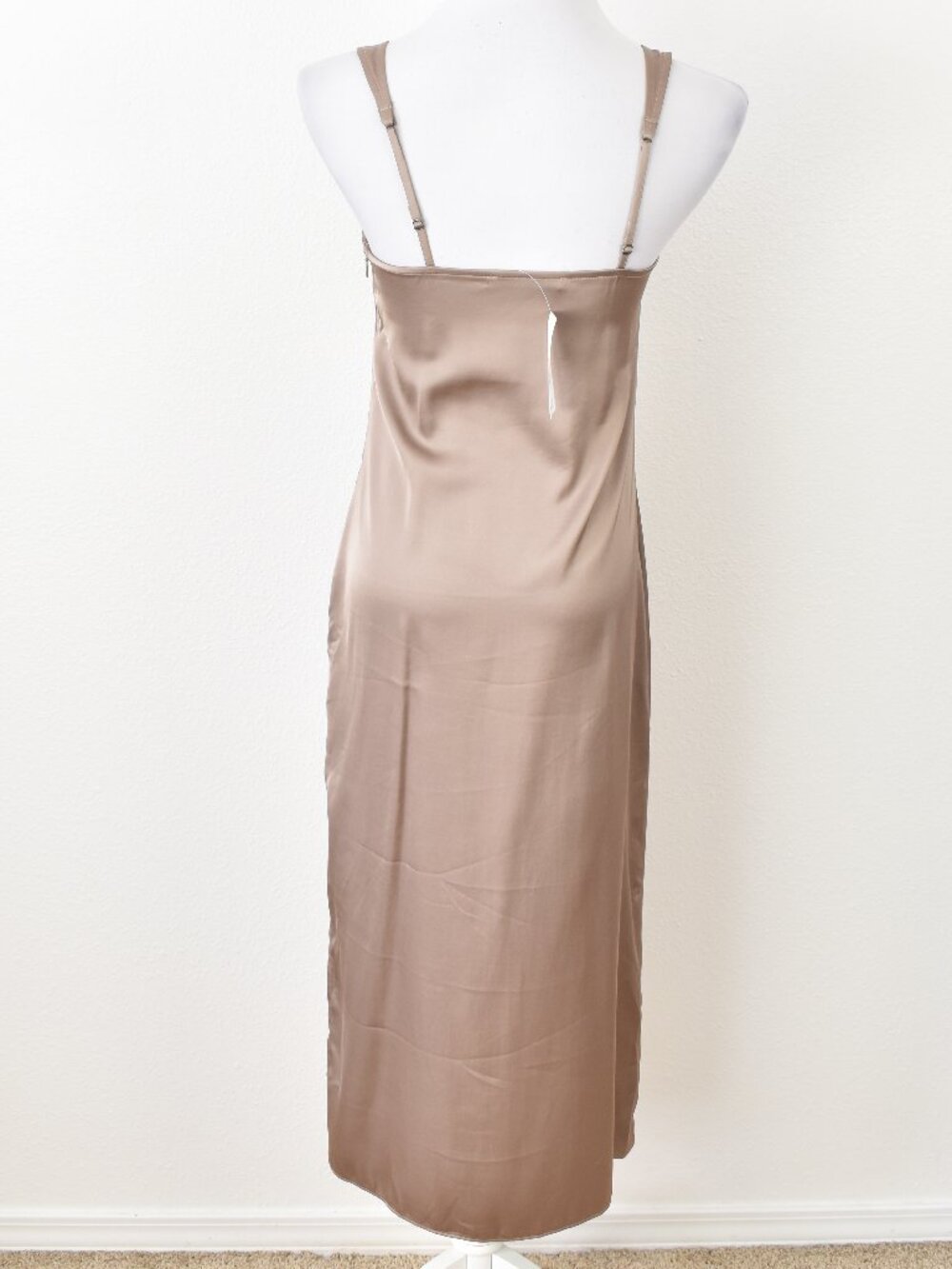 Abercrombie & Fitch Satin Midi Slip Dress NEW - XS - Picture 6 of 9